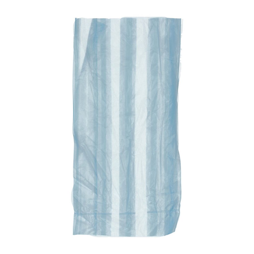 FUNDA #4 RAYAS AZULES, (TERMOENVASES,S.A), 8.5"X12", FL-1.25", S.FONDO, A/D, (40/100)