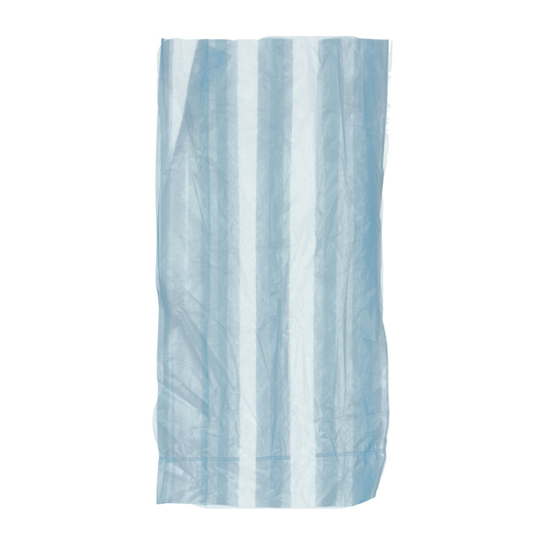 FUNDA #4 RAYAS AZULES, (TERMOENVASES,S.A), 8.5"X12", FL-1.25", S.FONDO, A/D, (40/100)